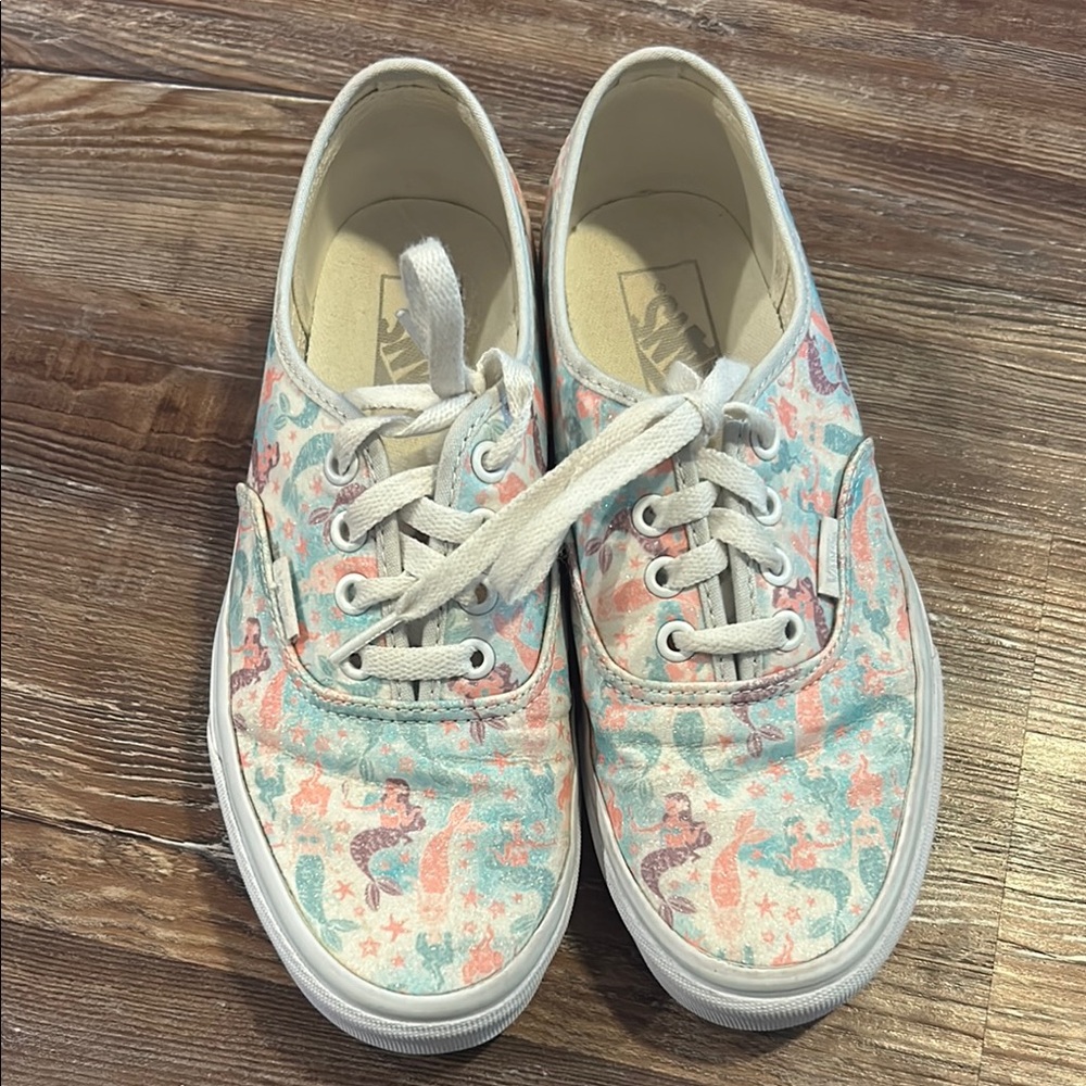 EUC RARE Vans Sparkle Mermaid shoes